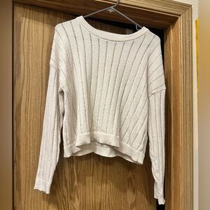 MICHAEL Michael Kors Cream Ribbed Sweater